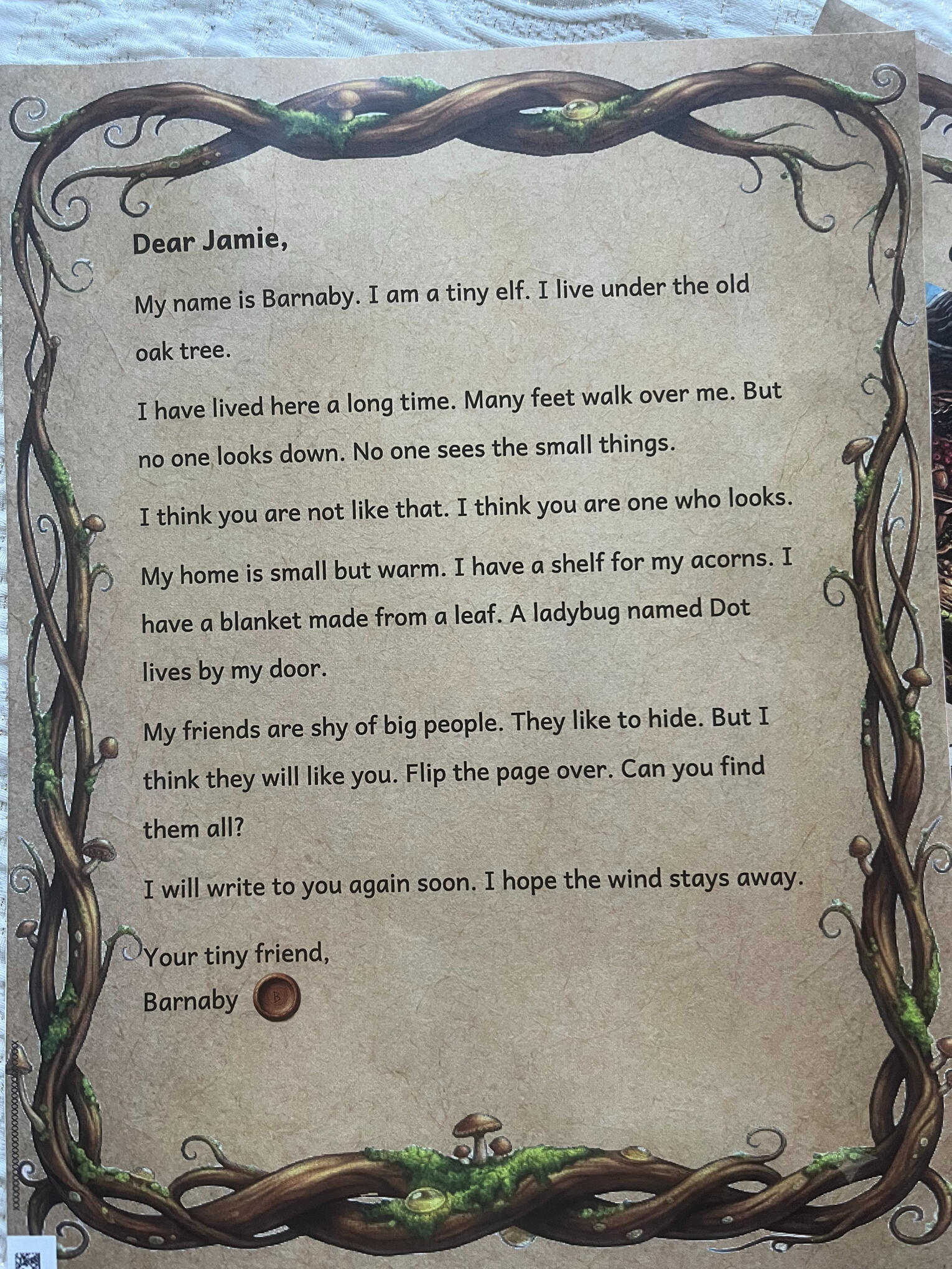 Personalized Letter